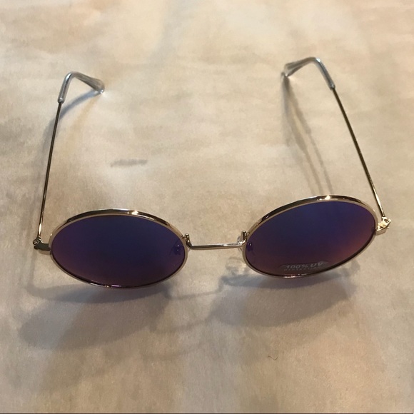 70s Style Round Circle Sunglasses - Picture 7 of 8